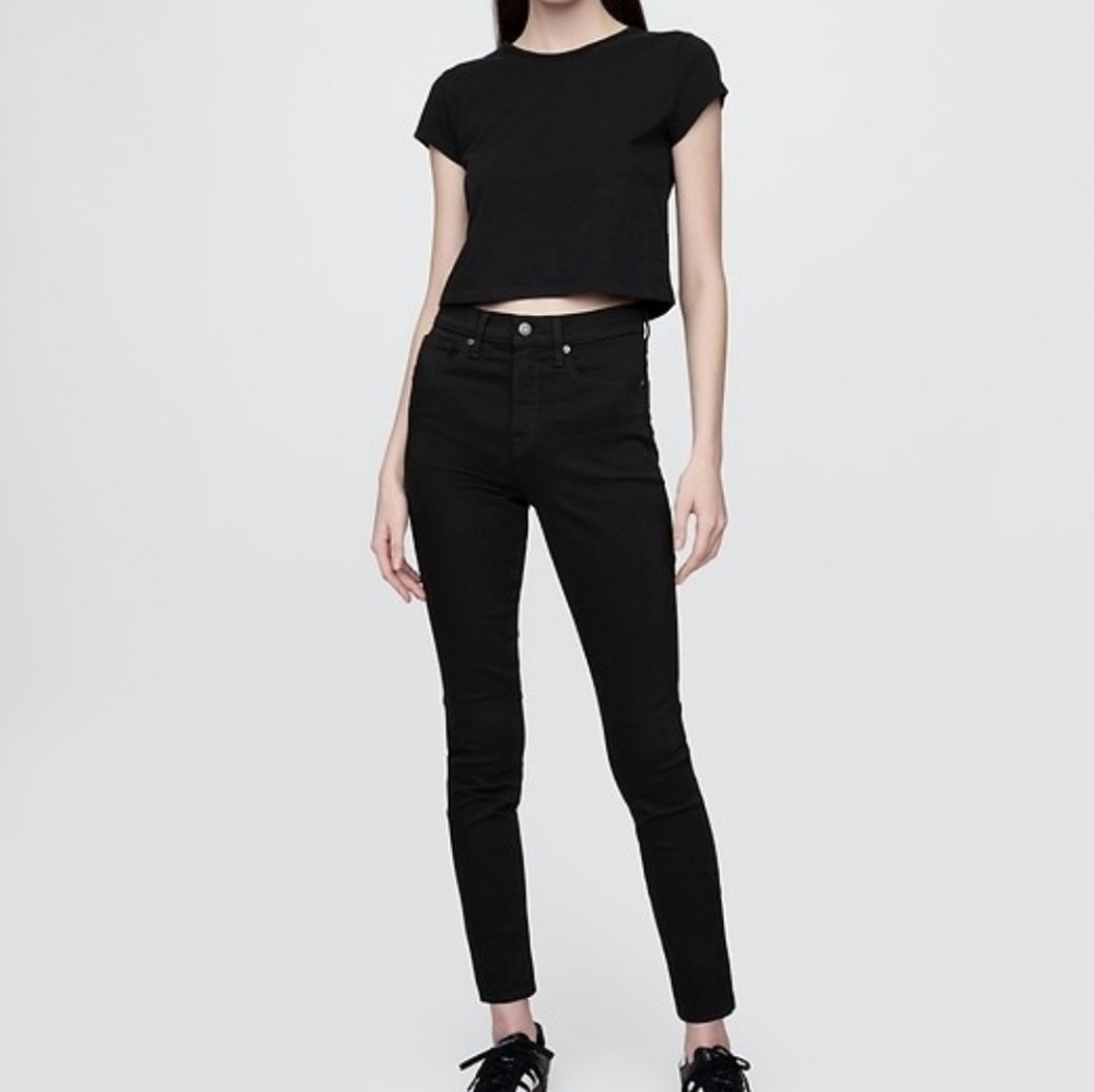 GAP True Skinny Black Jeans Like New 29 Short